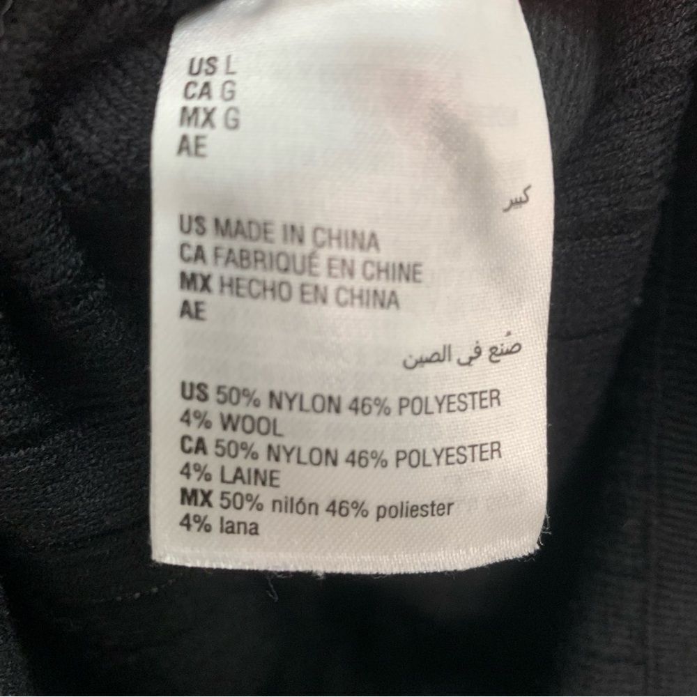 International Concepts Black Ribbed Tie Front Shirt Size Large - Picture 3 of 7